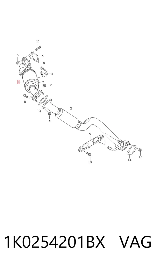 Catalizador 1K0254201BX VAG