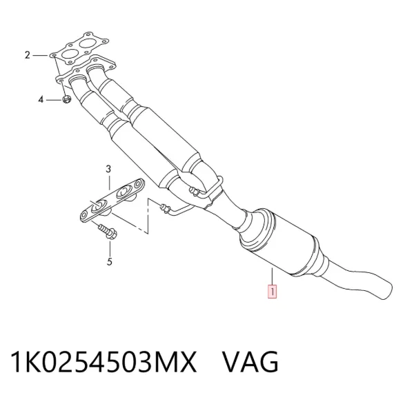Catalizador 1K0254503MX VAG