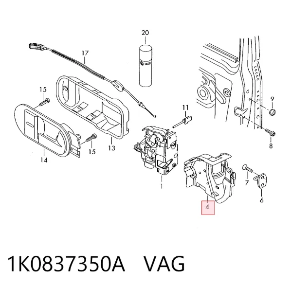  1K0837350A VAG