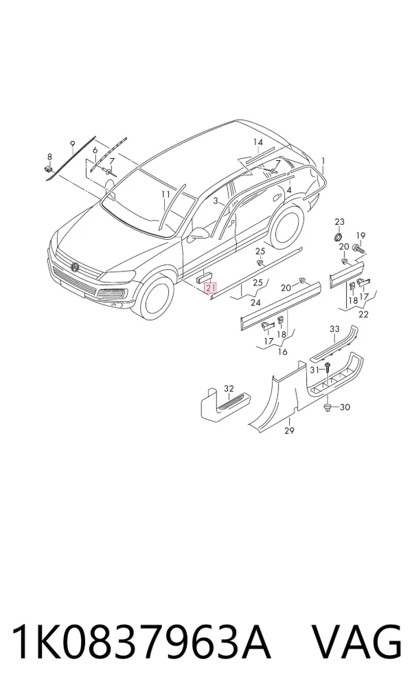  1K0837963A VAG