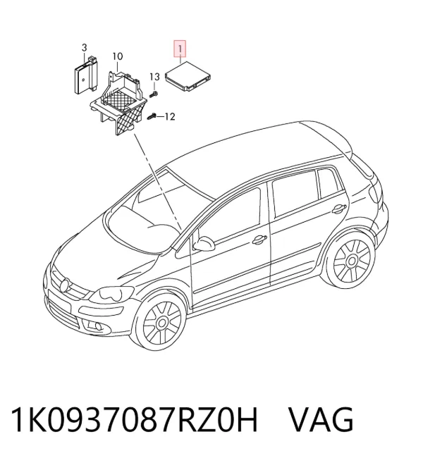 Módulo de confort 1K0937087RZ0H VAG