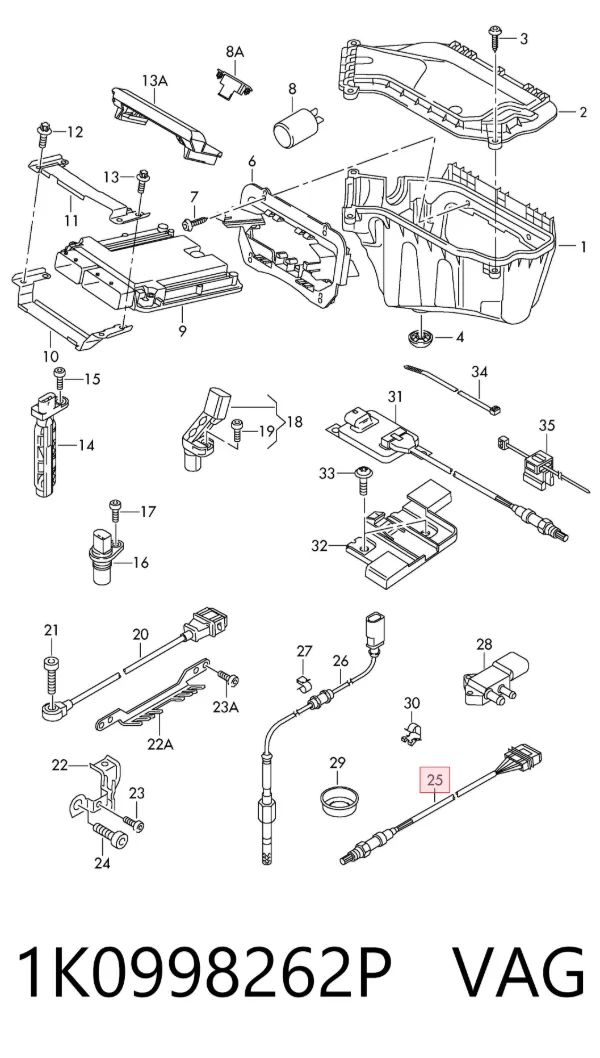 Sonda lambda 1K0998262P VAG