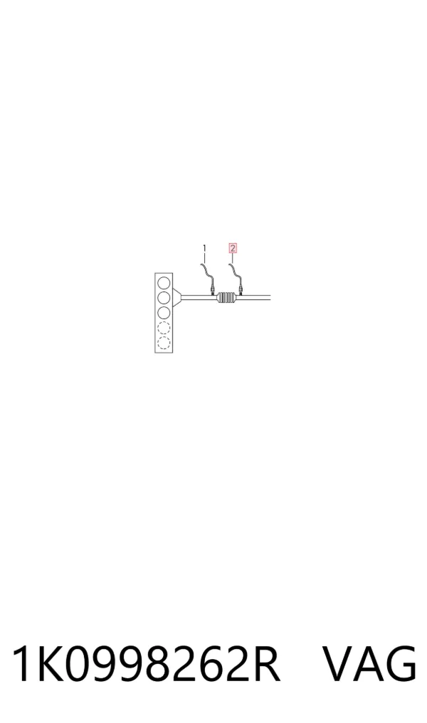 Sonda lambda de oxígeno posterior al catalizador 1K0998262R VAG
