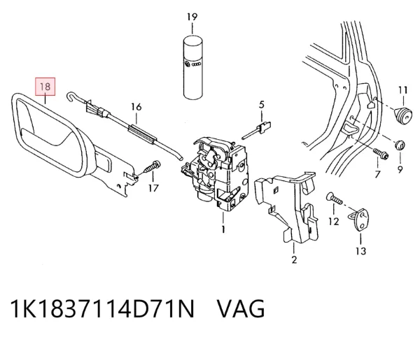  1K1837114D71N VAG