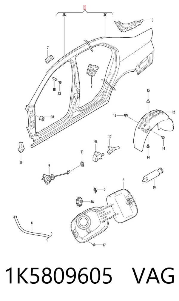  1K5809605 VAG