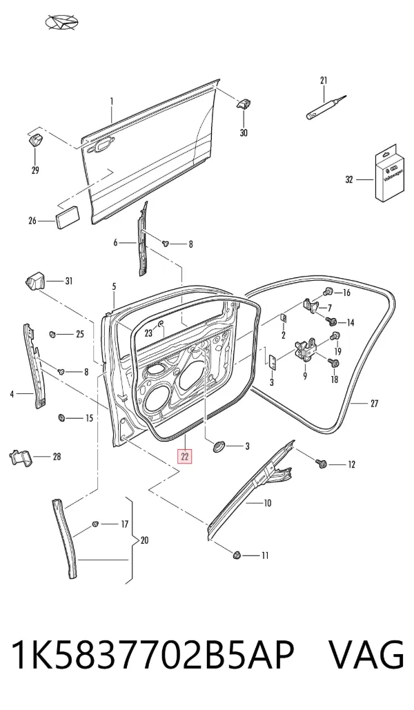  1K5837702B5AP VAG