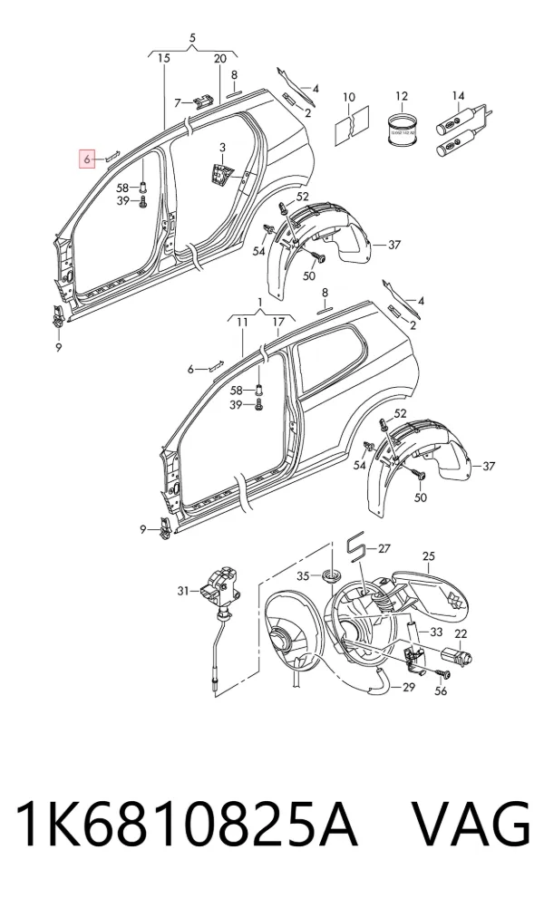  1K6810825A VAG