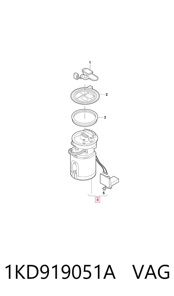 Bomba de gasolina 1KD919051A VAG