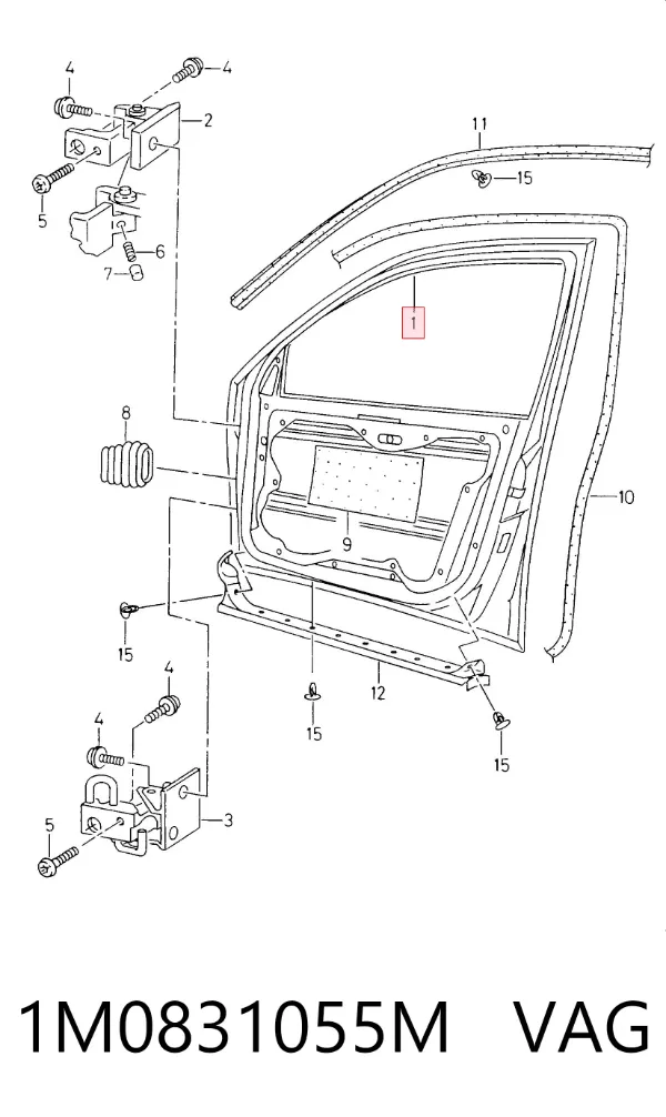Puerta delantera izquierda Seat Leon I