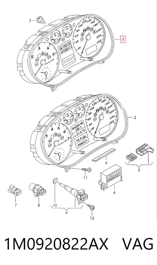Cuadro instrumentos 1M0920822AX VAG