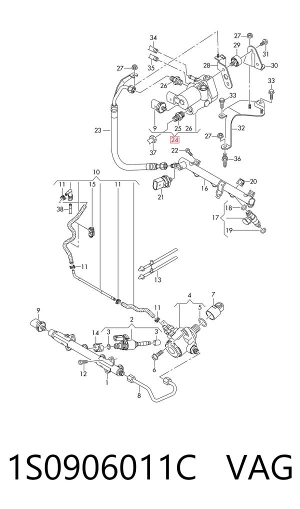 ECU 1S0906011C VAG
