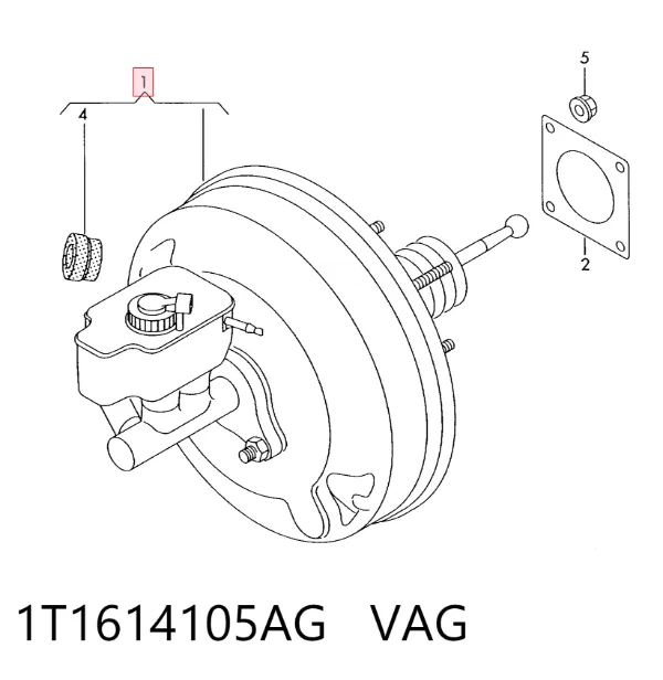Servofreno 1T1614105AG VAG