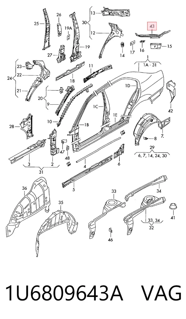  1U6809643A VAG