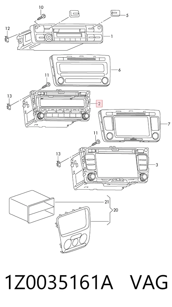 Radio 1Z0035161A VAG