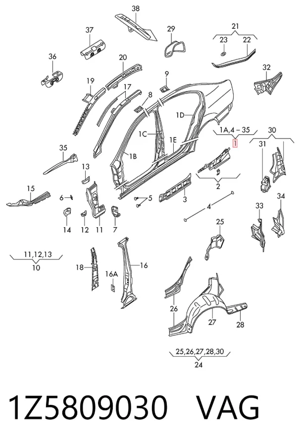  1Z5809030 VAG