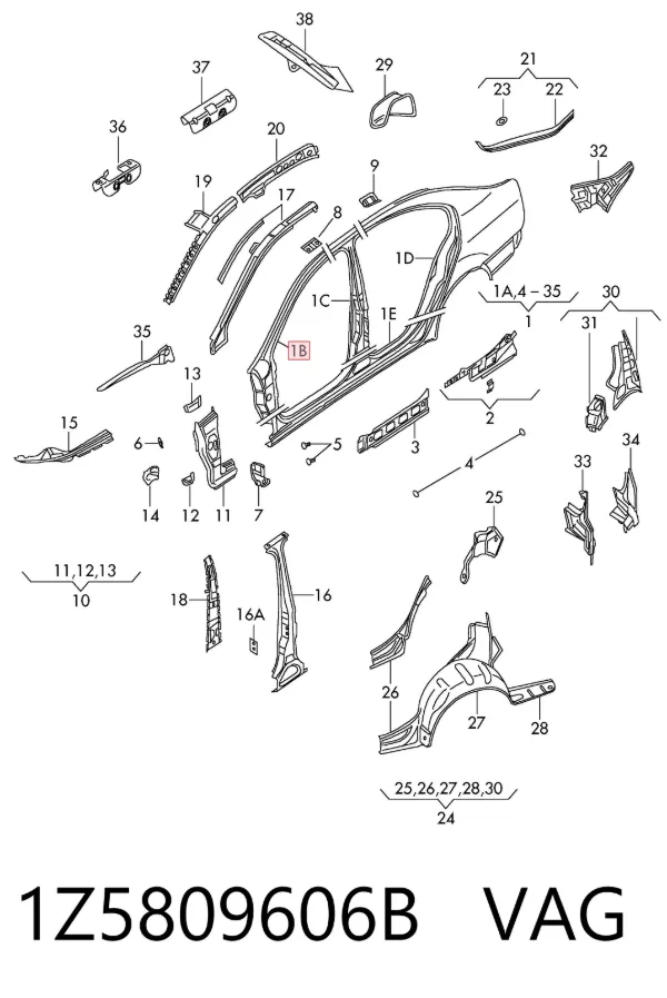  1Z5809606B VAG
