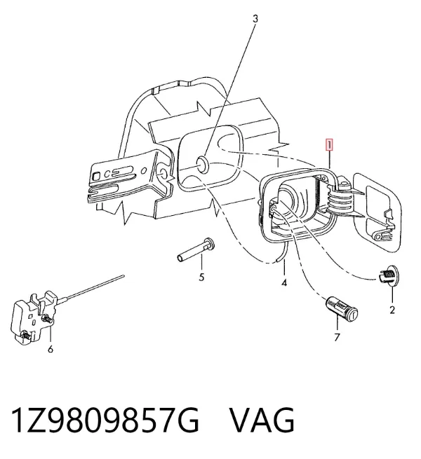 Tapa de la gasolina Skoda Octavia II A5