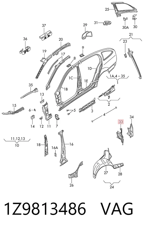  1Z9813486 VAG