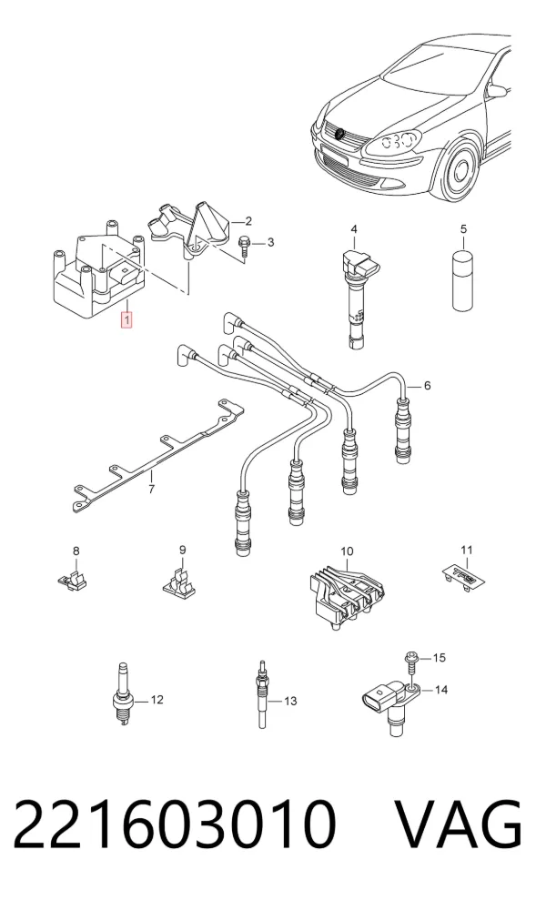 Bobina 221603010 VAG