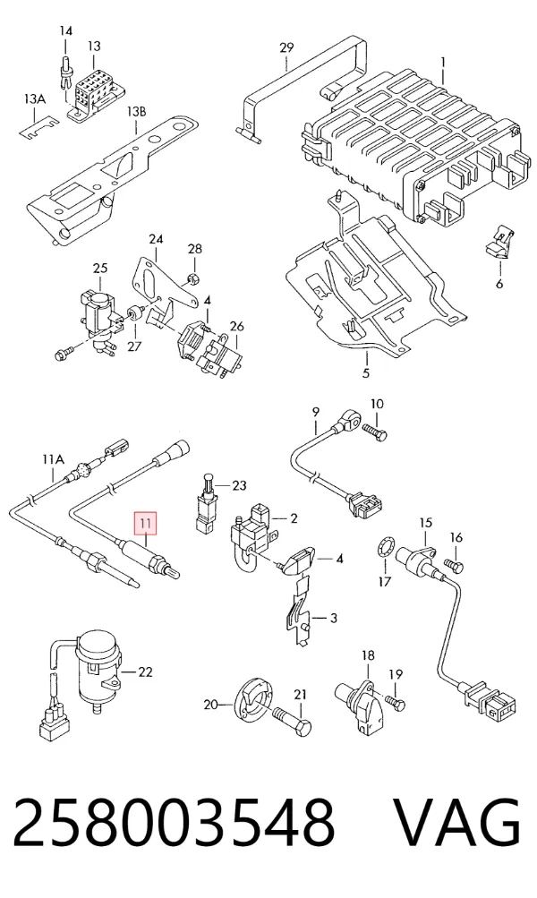 Sonda lambda 258003548 VAG