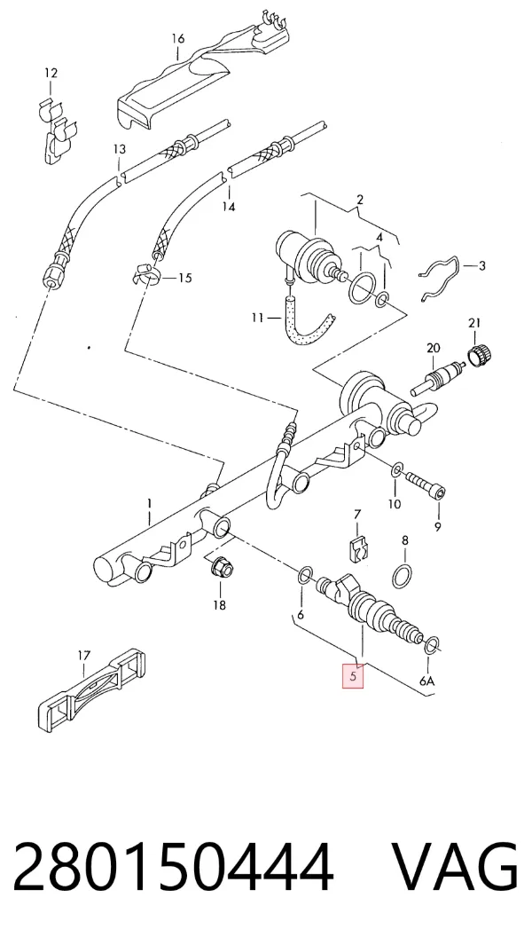 Inyector 280150444 VAG
