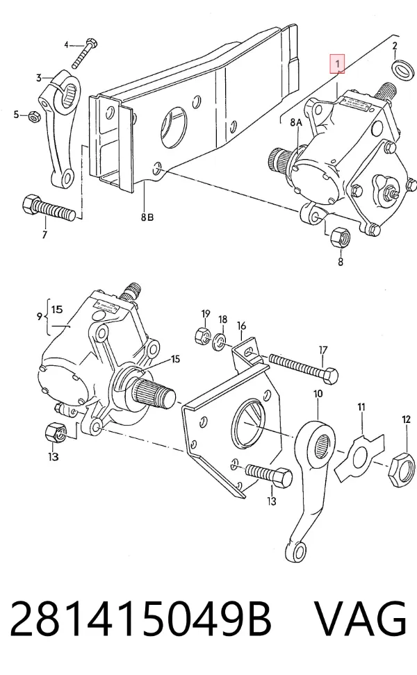 Cremallera de dirección Volkswagen LT 28-35 I