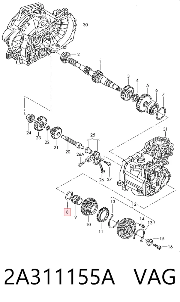  2A311155A VAG
