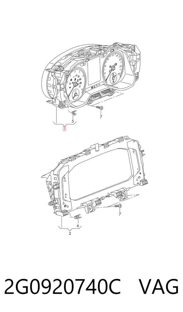 Cuadro instrumentos 2G0920740C VAG