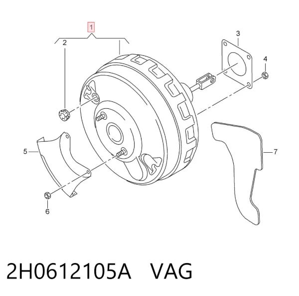 Servofreno Volkswagen AMAROK 2HA, 2HB, S1B, S6B, S7A, S7B