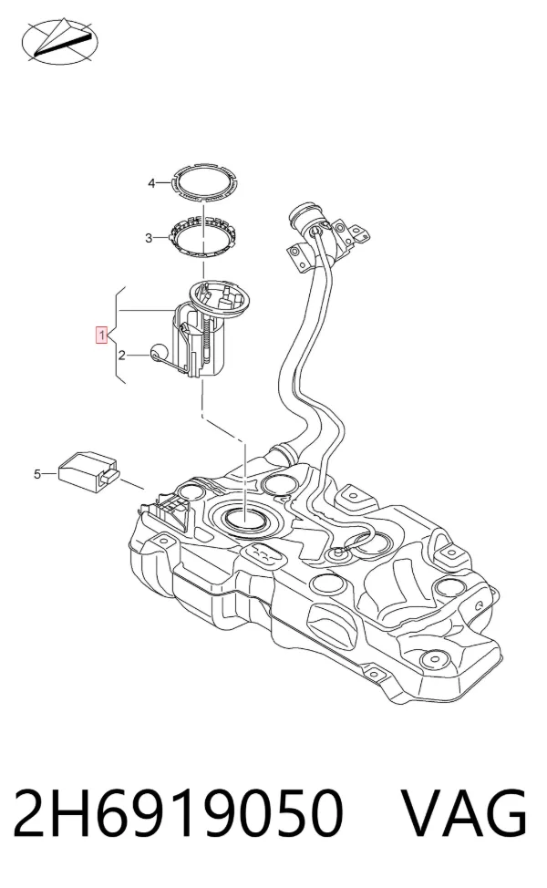 Bomba de gasolina 2H6919050 VAG