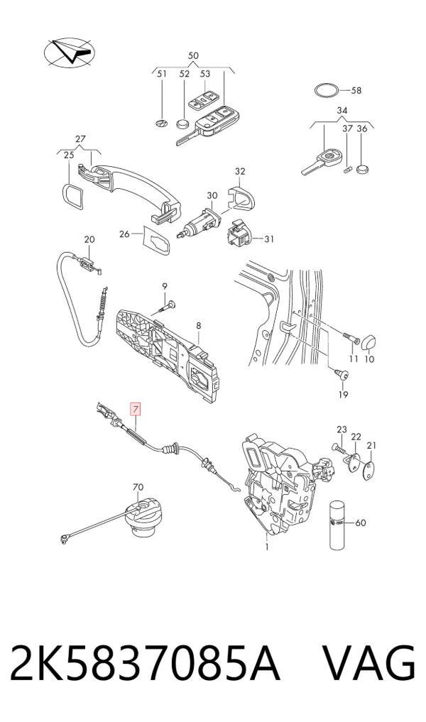  2K5837085A VAG
