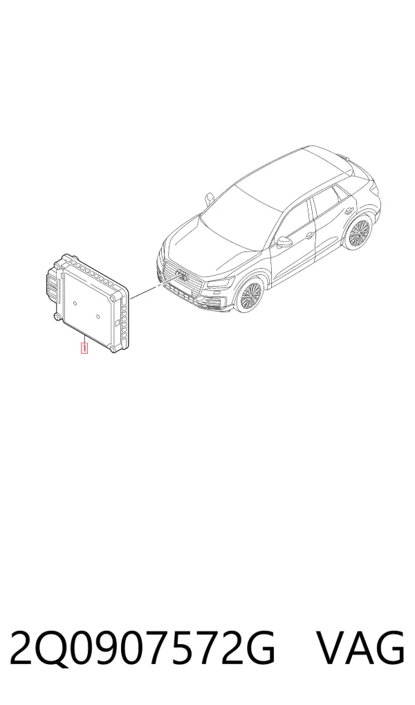 Sensor de distancia por radar 2Q0907572G VAG