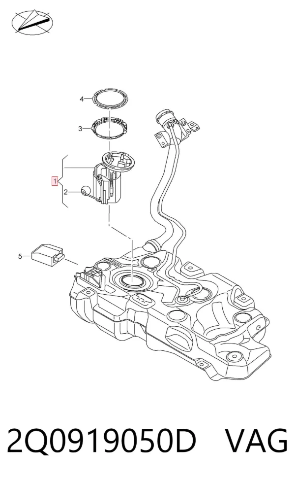 Bomba de gasolina 2Q0919050D VAG