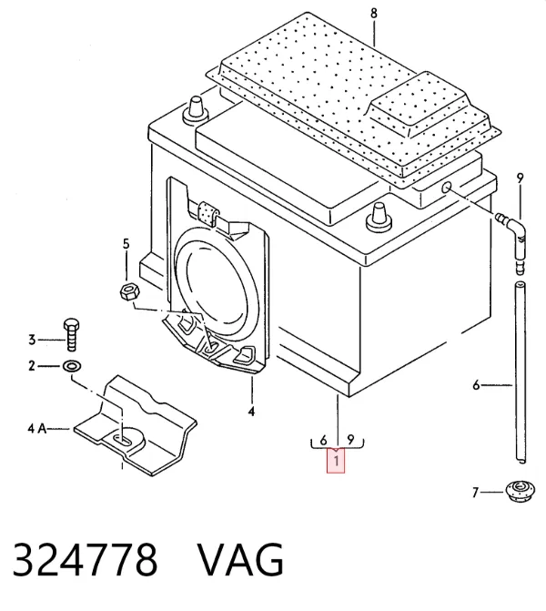 Batería 324778 VAG