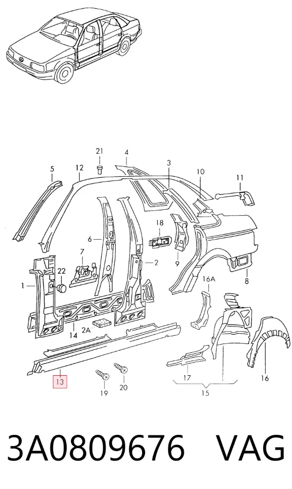  3A0809676 VAG