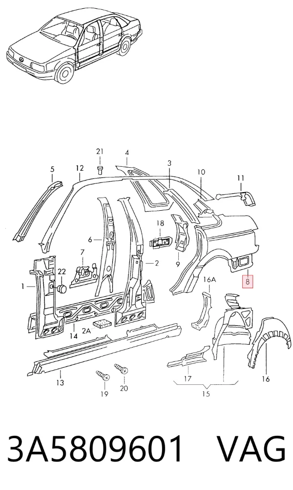  3A5809601 VAG