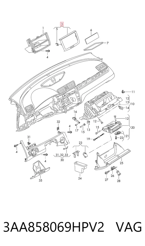 3AA858069HPV2 VAG