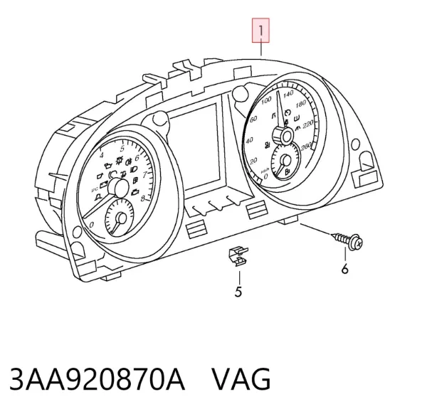 Cuadro instrumentos 3AA920870A VAG