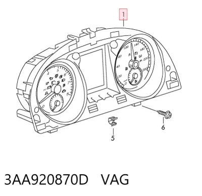 Tablero de instrumentos VAG 3AA920870D