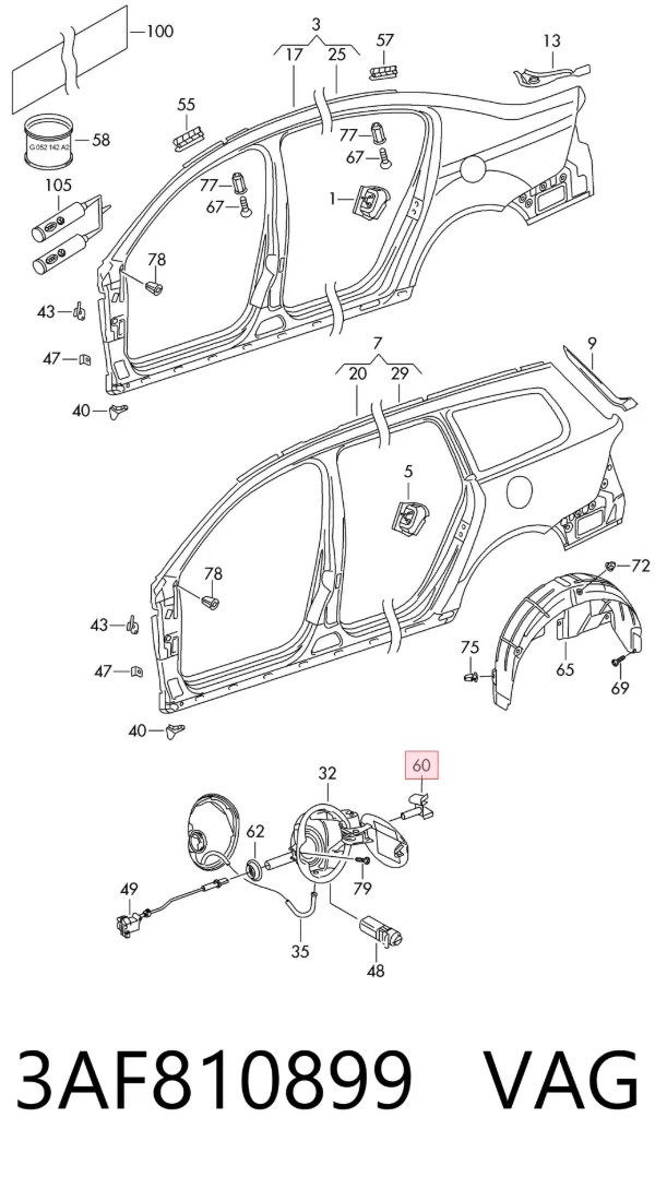  3AF810899 VAG