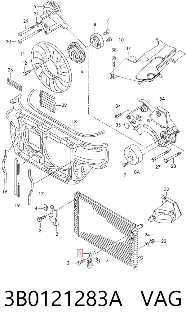  3B0121283A VAG