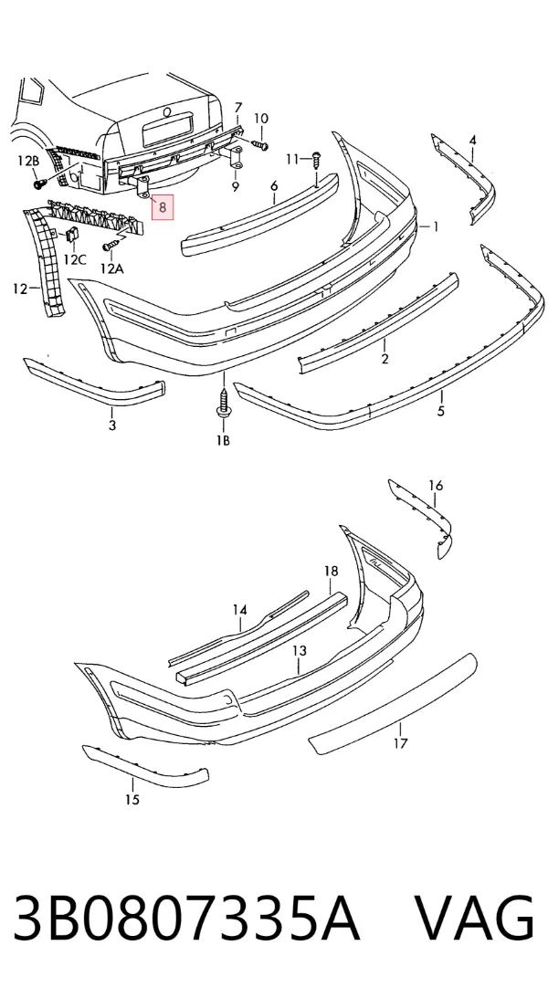  3B0807335A VAG