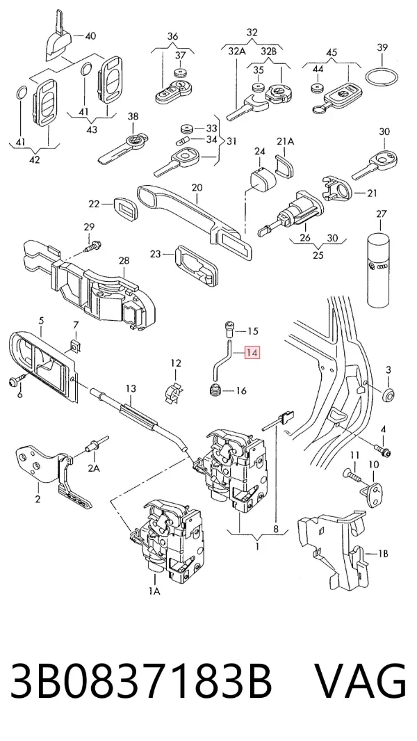  3B0837183B VAG