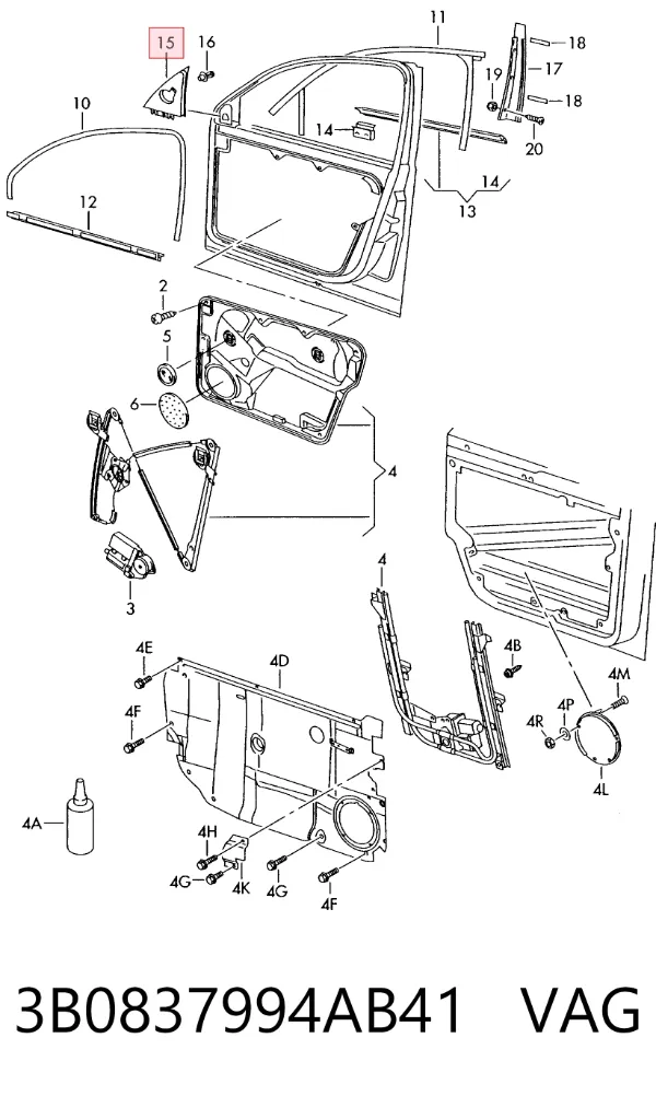  3B0837994AB41 VAG