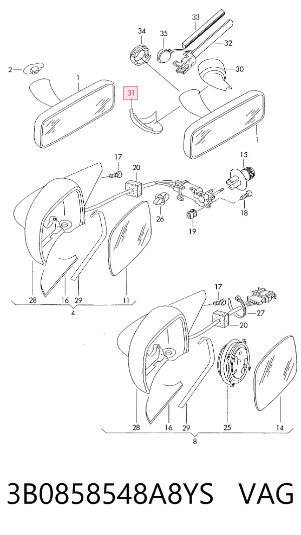  3B0858548A8YS VAG