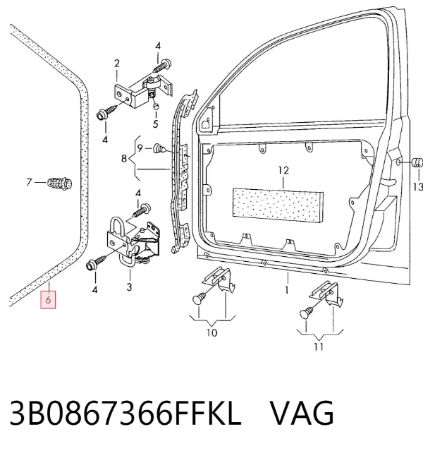  3B0867366FFKL VAG