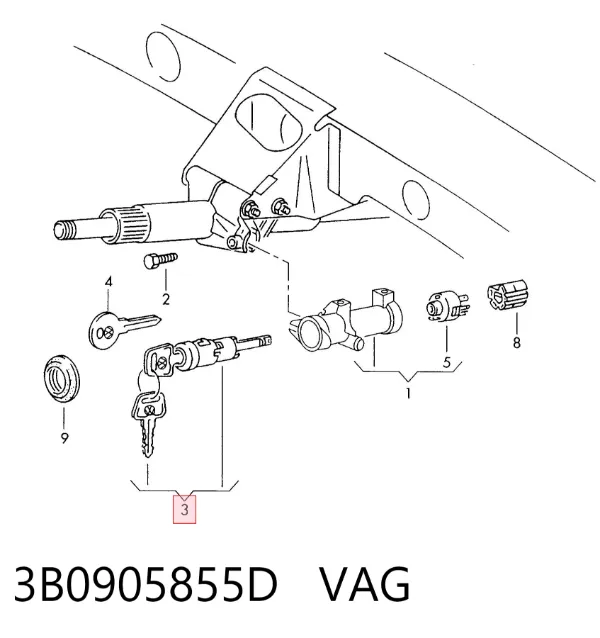  3B0905855D VAG