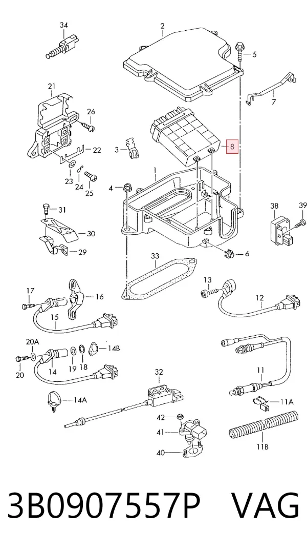 ECU 3B0907557P VAG