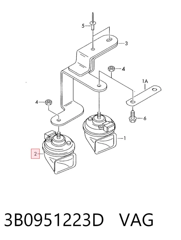 Claxon 3B0951223D VAG