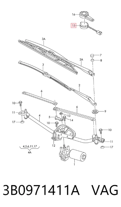 Sensor de lluvia VAG 3B0971411A